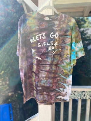 Image of XL Let's Go Girls Tie Dye Shirt