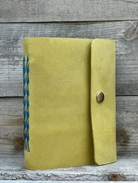 Image 1 of Medium Leather Butterfly Stroke Stitch Blank Book