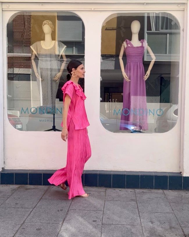 SORBET PINK PLEATED PANTS
