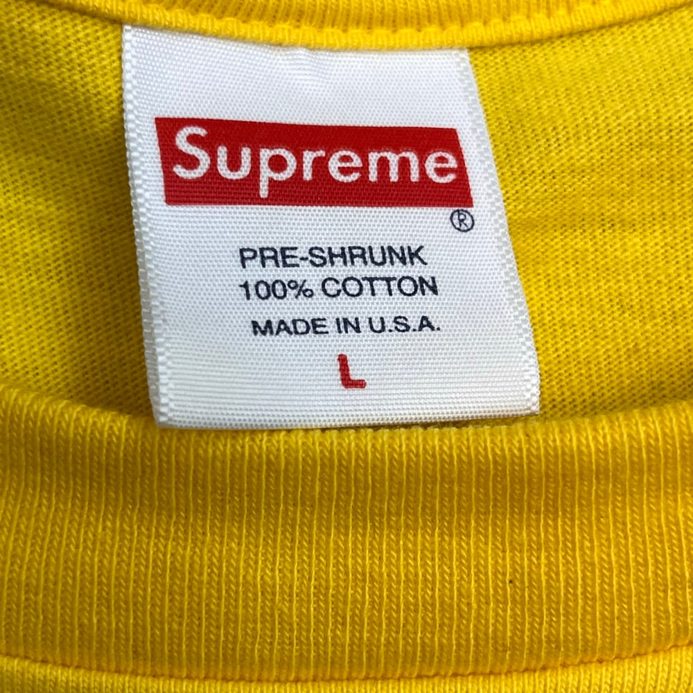 Supreme Cross Box Logo Sz L (YELLOW) | Casa Vintage