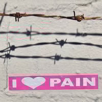 Image 1 of i <3 pain (sticker)