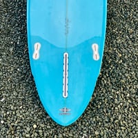 Image 6 of 6'8 Escape Surfboards Flight – Modern High-Performance Single Fin Surfboard | Blue Resin Tint 