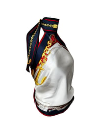 Image 3 of Tom Ford era Gucci scarf print silk halter 