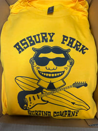 Asbury Park Surfing Company FRONT PRINT OG Tee black and gold