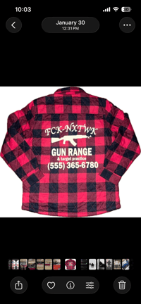 Fcknxtwk flannel jacket