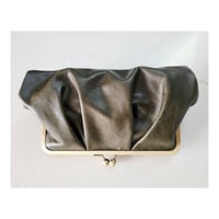 Image 5 of *NEW* Pleated Olive Leather Clutch