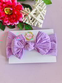 Image 1 of Lavander cable headwrap 