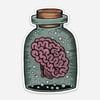 Brain Bottle Sticker