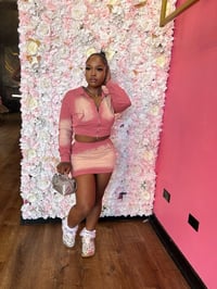 Image 2 of power pink skirt set