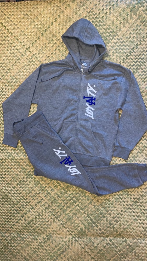Image of Zip up hoodie set