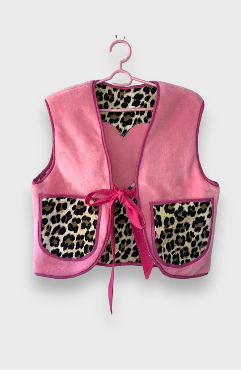 Image of Leo Vest with pink