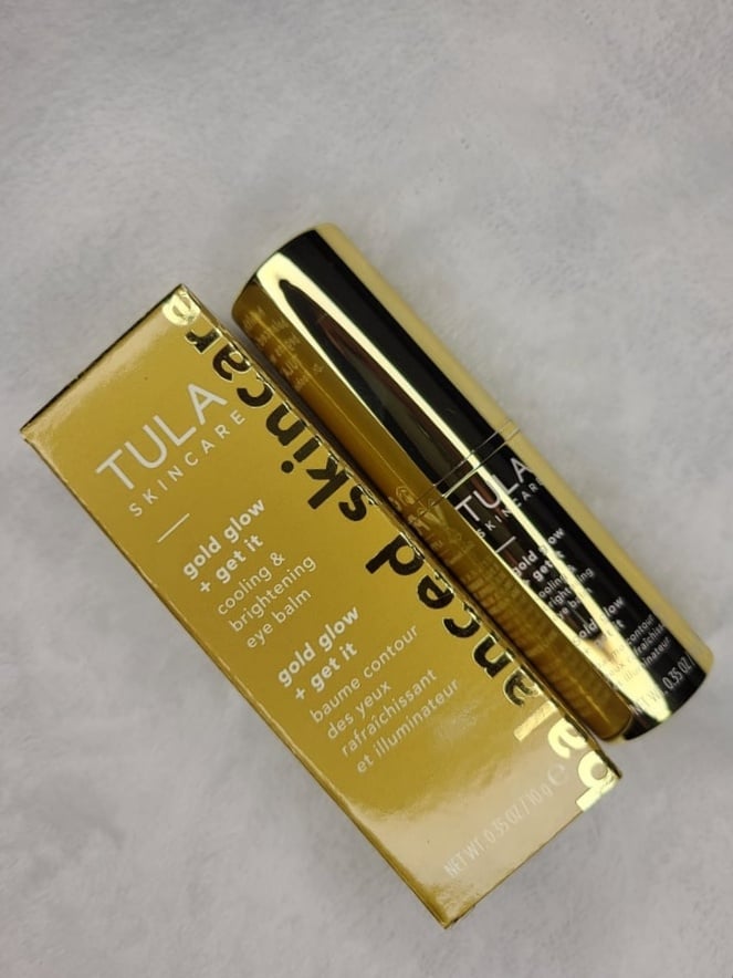Image of Tula Skincare Gold Glow + Get It Cooling & Brightening Eye Balm
