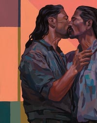 Image 4 of Love is Simple - 24x30" Acrylic on wood