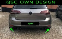 Image 1 of X2 Vw Golf Mk7 Handmade Rear diffuser spats