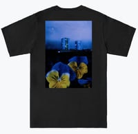 Image 1 of BLUE NIGHT, PANSY - Classic Black Tee 