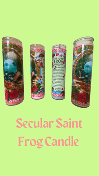 Image 2 of Saint Frog Prayer Candle