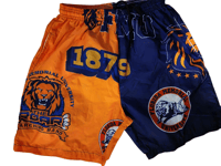 Image 1 of Fmu SUMMER TIME NYLON SHORTS BLUE/ORANGE