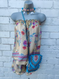 Image 9 of Mini coin boho bag with tassles 