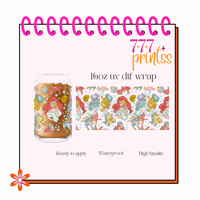 Boho Mermaid UV DTF Cup wrap