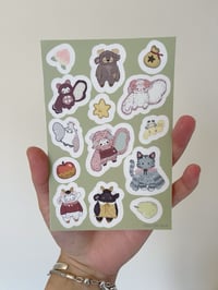 Image 1 of  Animal crossing inspired Elkie sticker sheet +bonus MYSTERY sticker