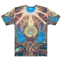 Image 2 of The Mechanized Threshold of Mortality Allover Print T-shirt by Mark Cooper Art