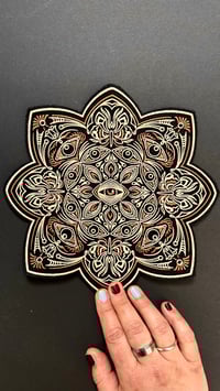 Image 2 of ALL SEEING EYE EMBROIDERED BACK PATCH 