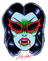 Vintage Vamp Mask 8x10 Signed Print