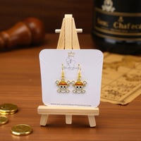 Image 3 of Straw Hat Earrings 