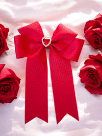 Image 2 of 5" bow and rhinestone center