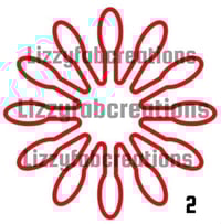 Image 2 of Flower Centers Metal Diecut