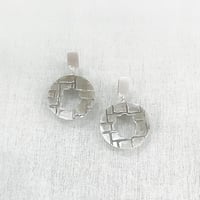 Image 1 of Rose Window Fine Silver Earrings