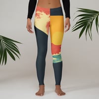 Image 1 of Surf's Up Color Block Leggings