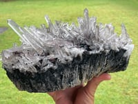 Image 10 of Laser Quartz Cluster In A Bed Of Hematite #1808