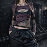 Image 1 of LIMA longsleeve, purple/mesh