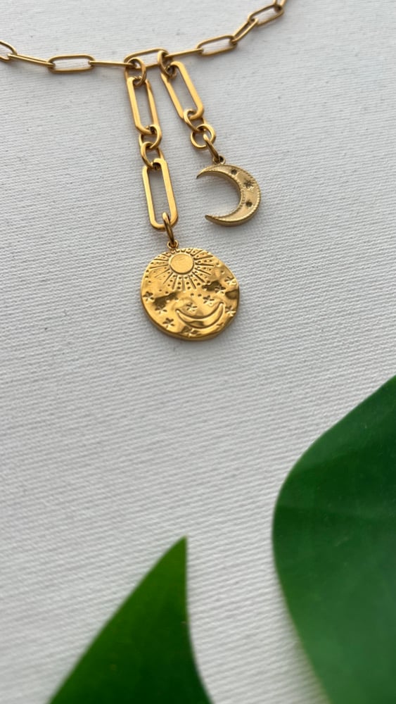 Image of ALIGN • Gold Double Lariat Necklace (bolo style)