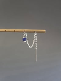 Image 3 of Chaînes d’oreilles argent lapis lazuli