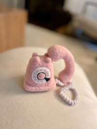 Image 4 of Felted telephone prop