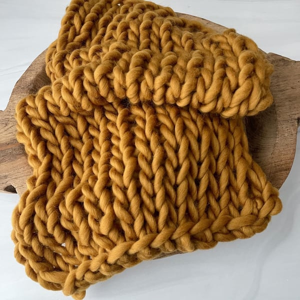 Image of Deep Honey Bump Blanket