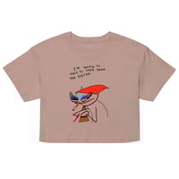 Image 4 of Women’s crop top TAKE DOWN THE SYSTEM 