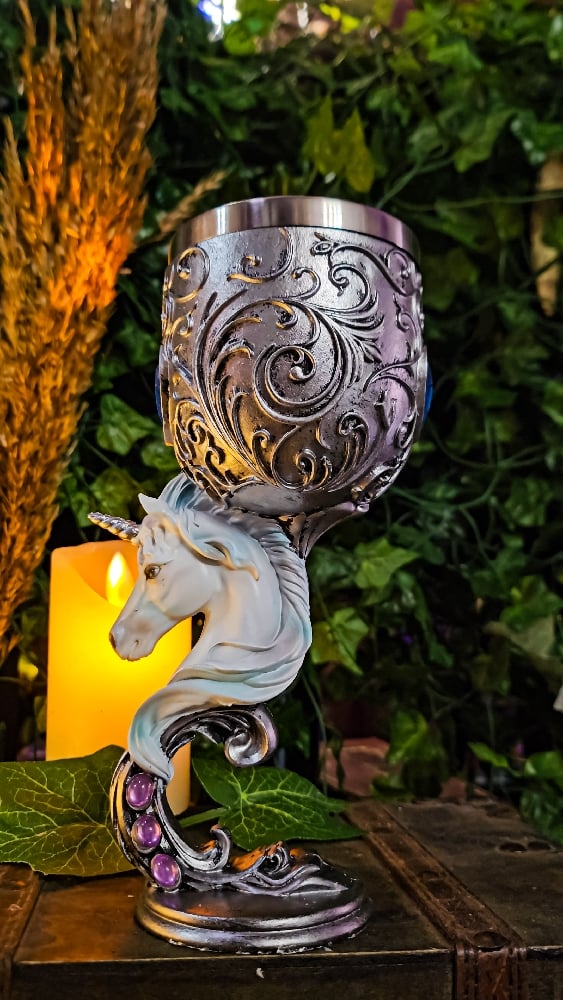 ๐The Armored Kingdom Enchanted Unicorn Goblet๐ฆ