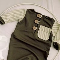 Image 2 of Photography boy romper - Callan | 9-12 months - khaki | sitter