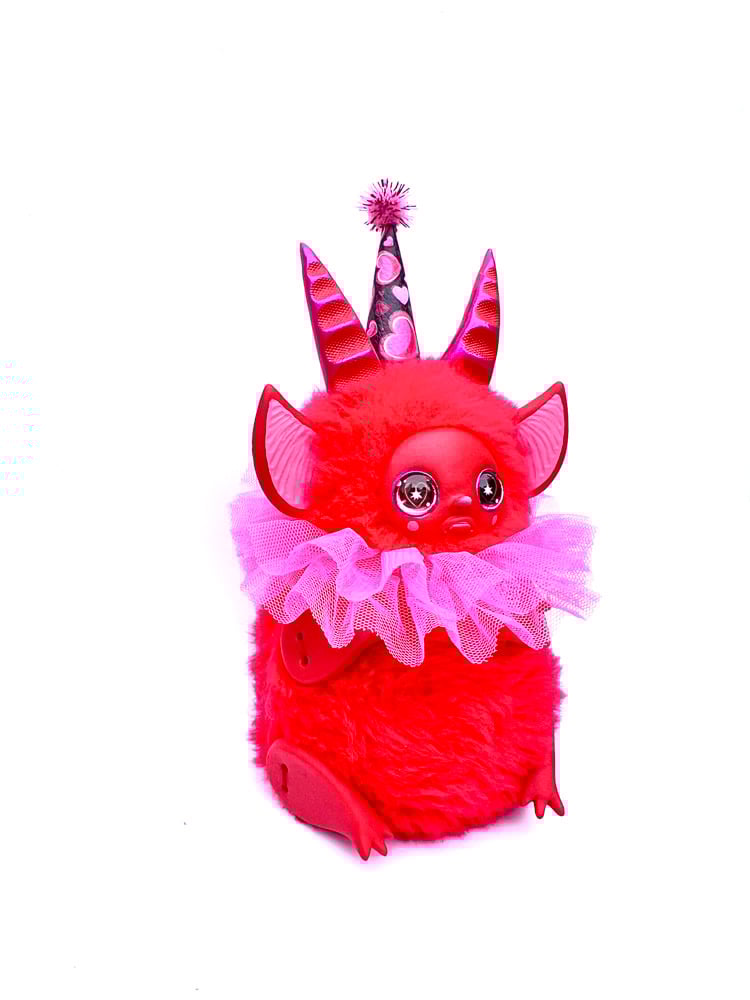 Chibi Creature with pink ruffle Image 2