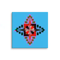 Image 4 of Mayan Temples Mandala, High Resolution Canvas Print with wood backing