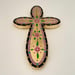 Image of Cosmic Cross Navy/Gold leaf