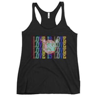 Image 1 of Racerback Tank Black Love is Love