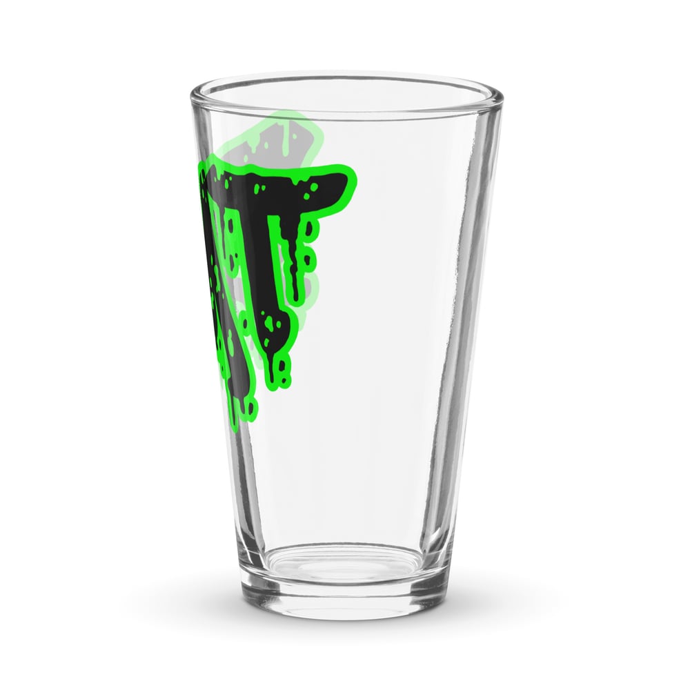 DMT logo Shaker pint glass