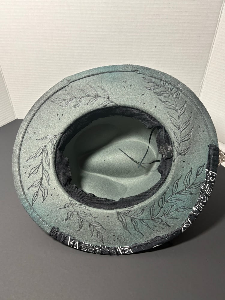 Image of Handmade Punk rock cowgirl festival hat SGC619 OOAK