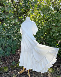 Image 4 of Holly Stalder 🕊 White Linen Wildflowers Dress