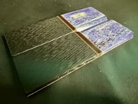 Image 3 of Giraffe Bone & Crosscut Carbon Fiber Segmented Knife Scales