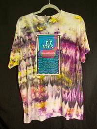 Image 1 of LARGE  Tit-Tacs Tie Dye Shirt